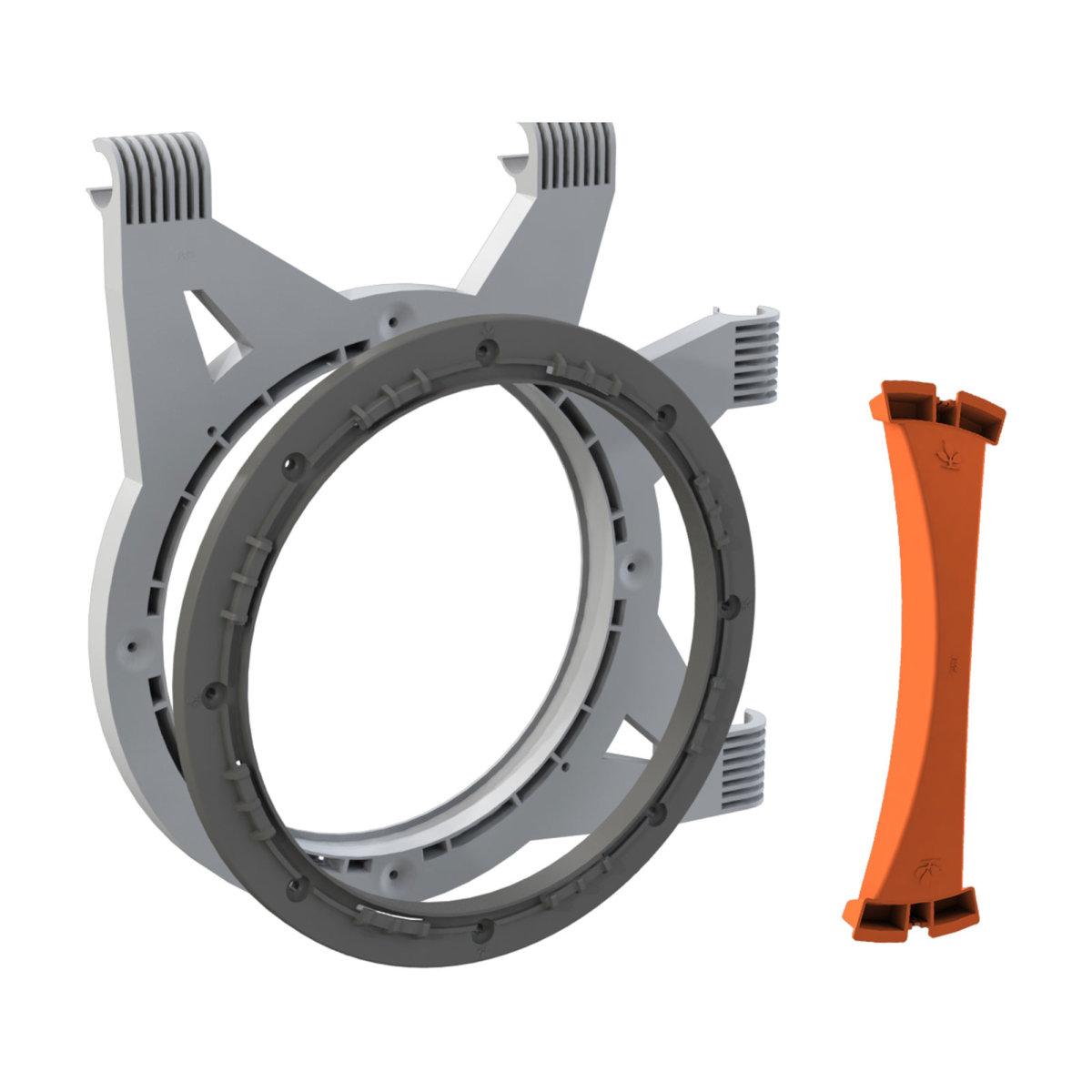 Secret Jardin Ducting Flange Kit für 25 mm Stangen inkl. Cuttingtool