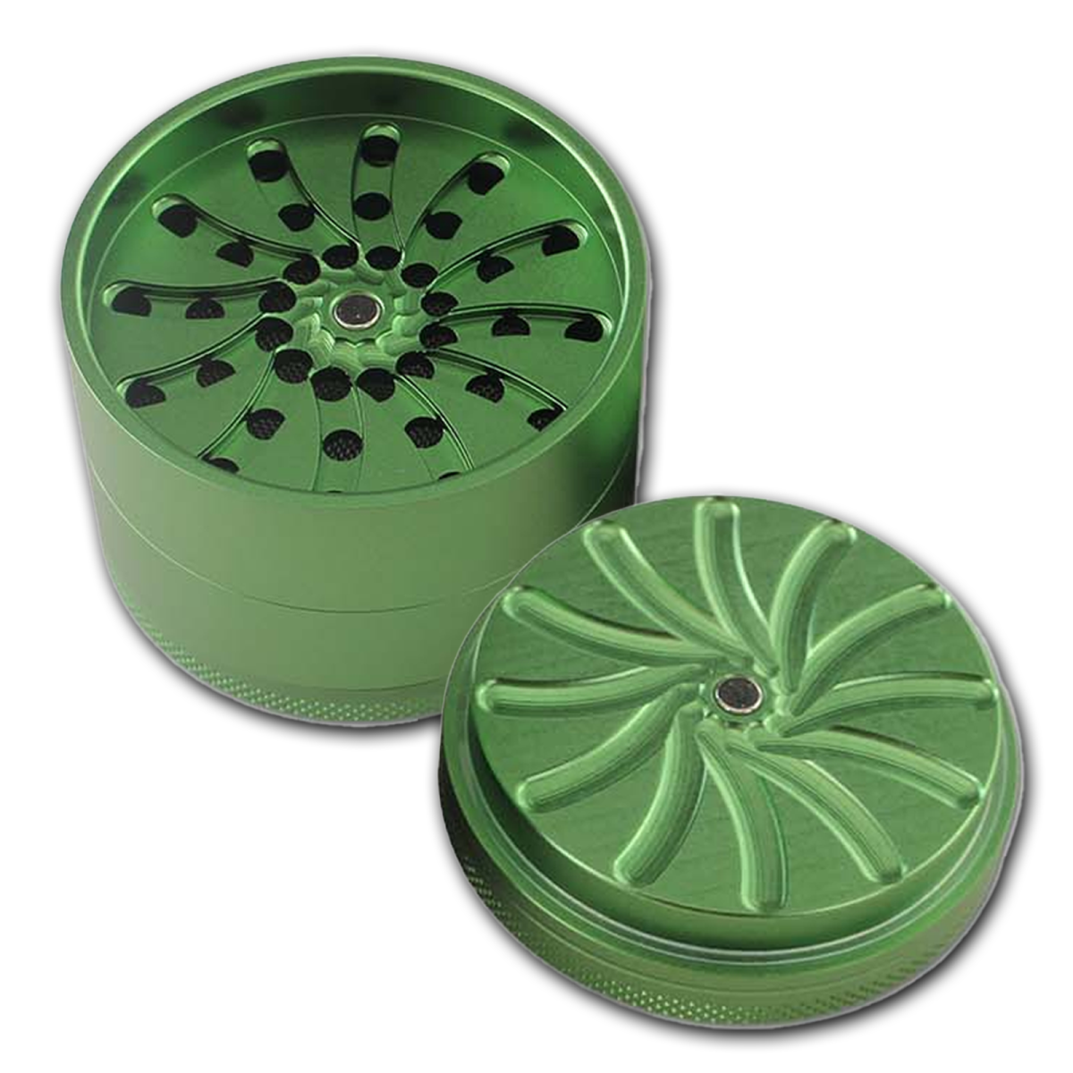 Black Leaf - Masher Aluminium Grinder 4-tlg.