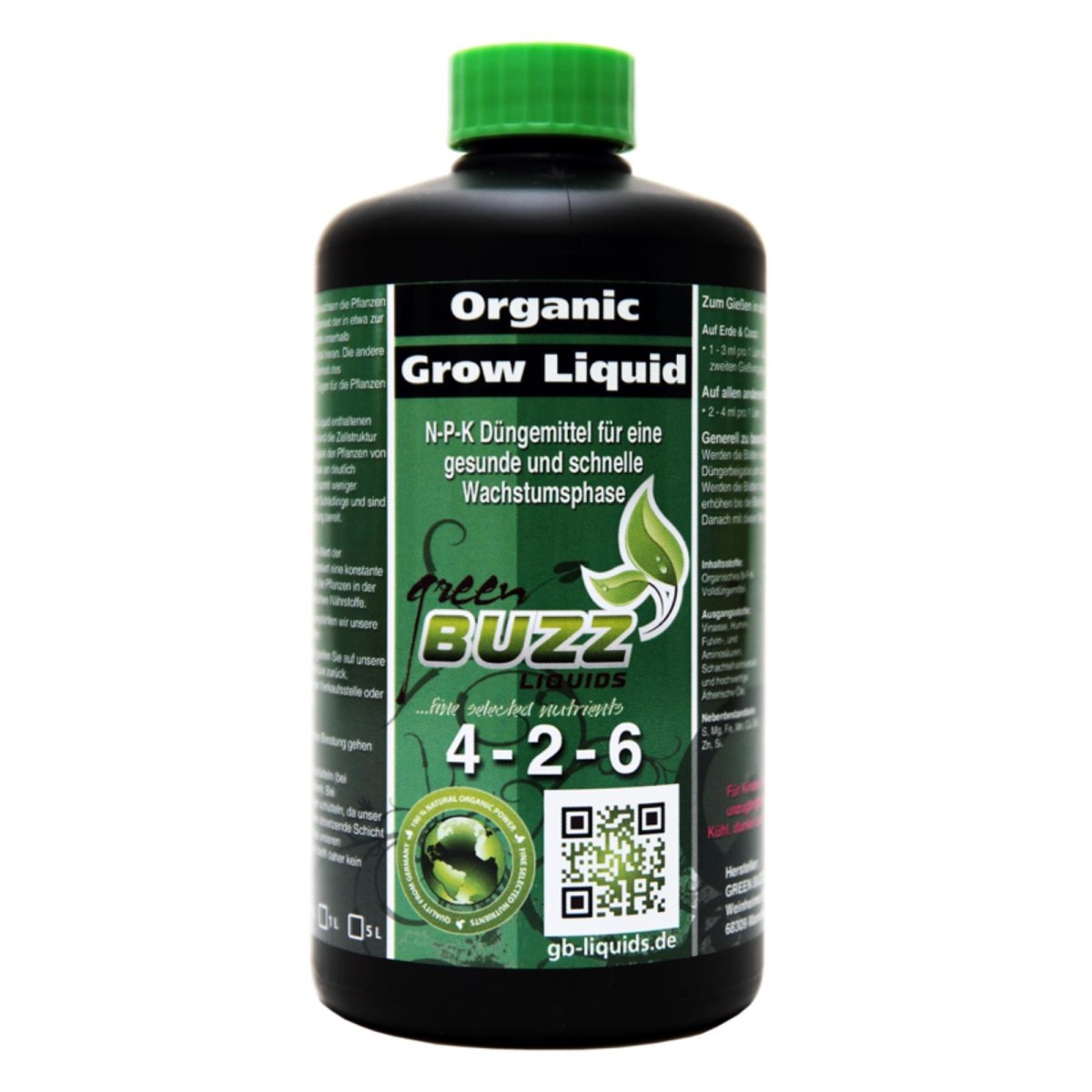 Green Buzz Liquids Organic Grow Liquid 500 ml