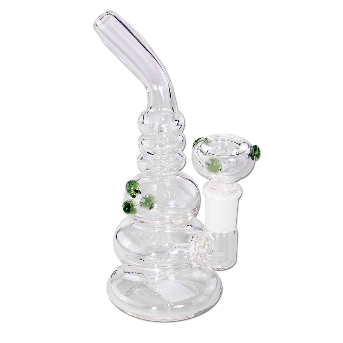 Black Leaf Mini Bubbler – Grün