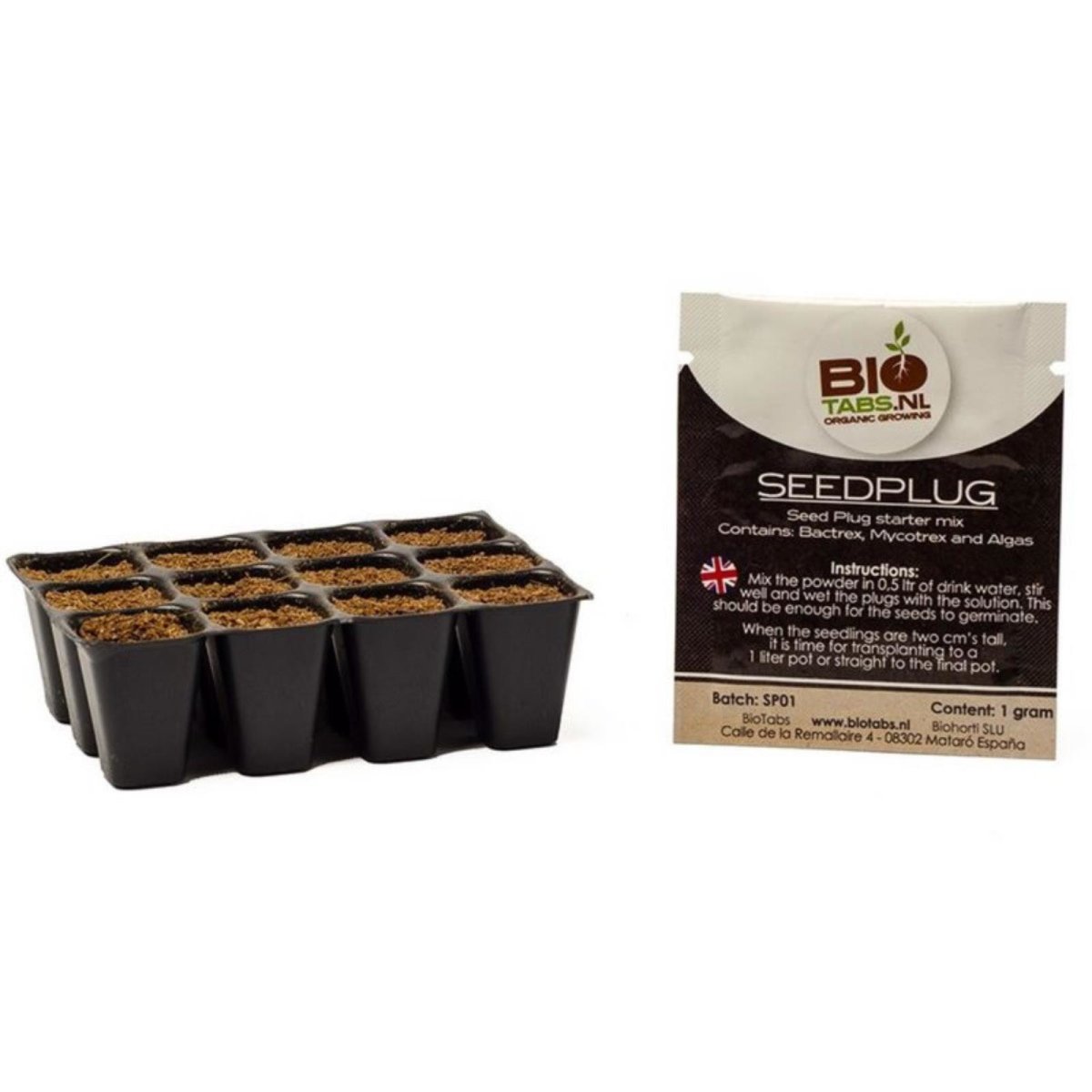 BioTabs Seed Plugs 12er Tray