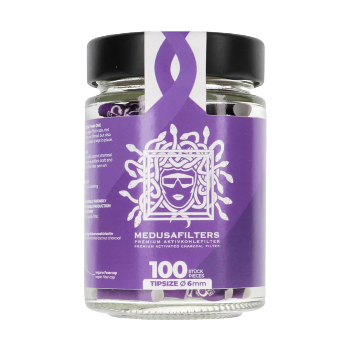 Medusa 100er Glas - Violett