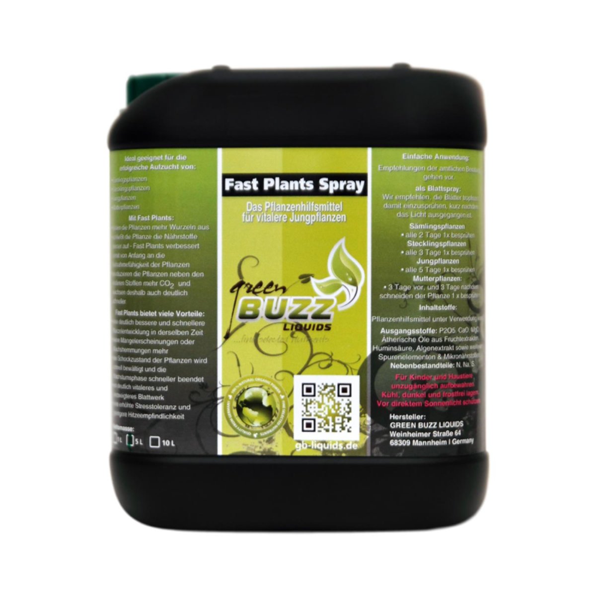 Green Buzz Liquids Fast Plant Spray 5 Liter
