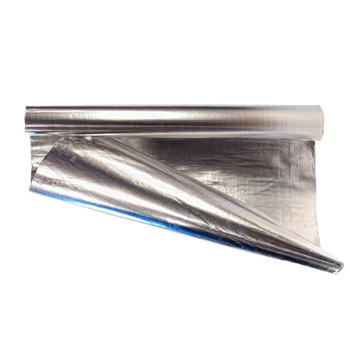 Silber Folie - kariert - 120cm breit