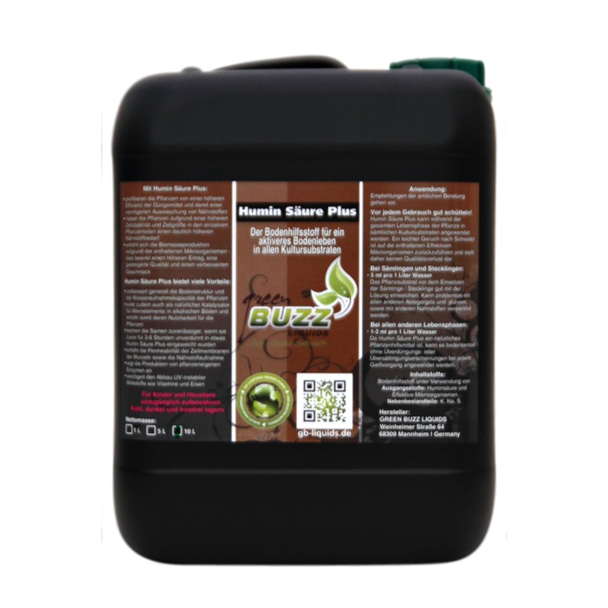 Green Buzz Liquids Humin Säure Plus 10 Liter