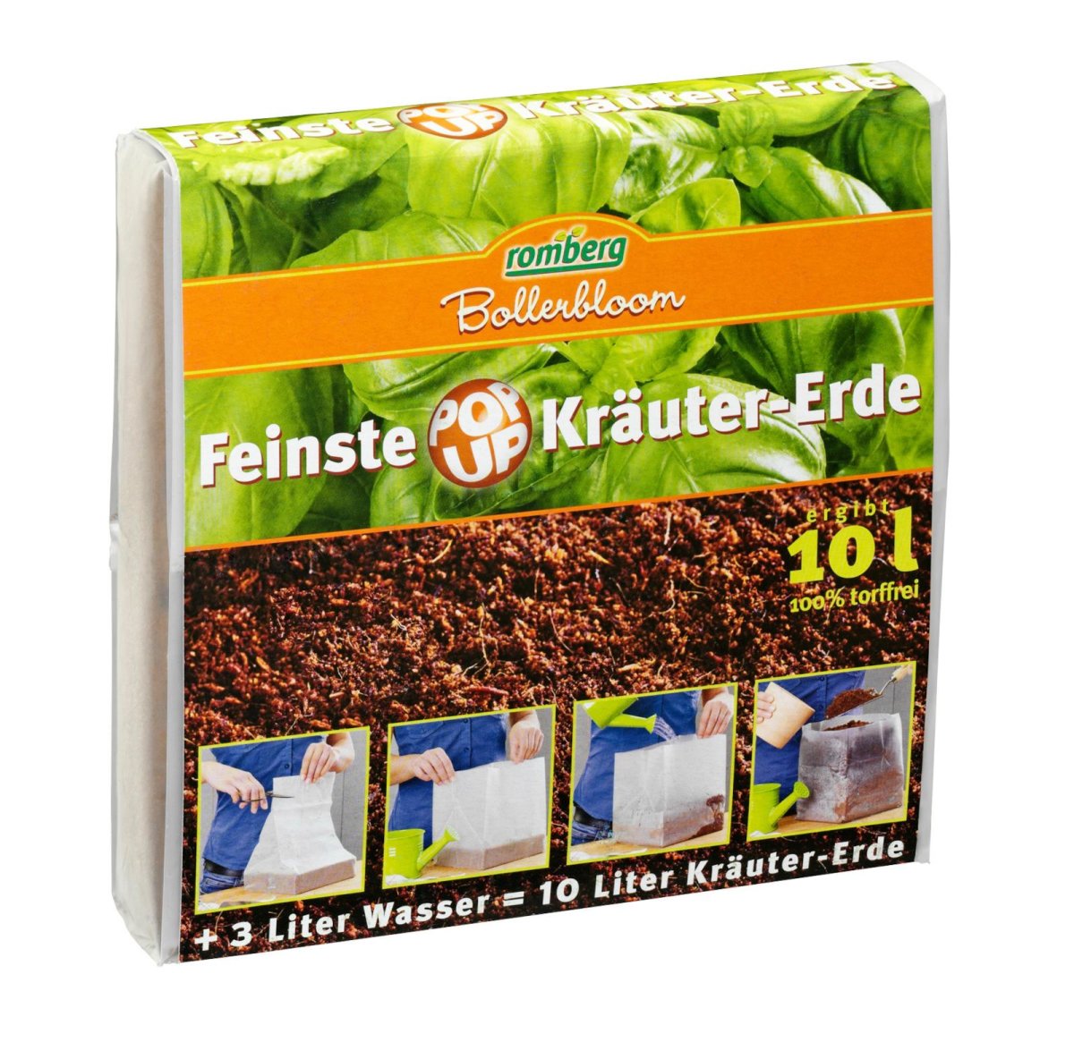 Feinste Popup Kräuter + Anzucht Erde 10L