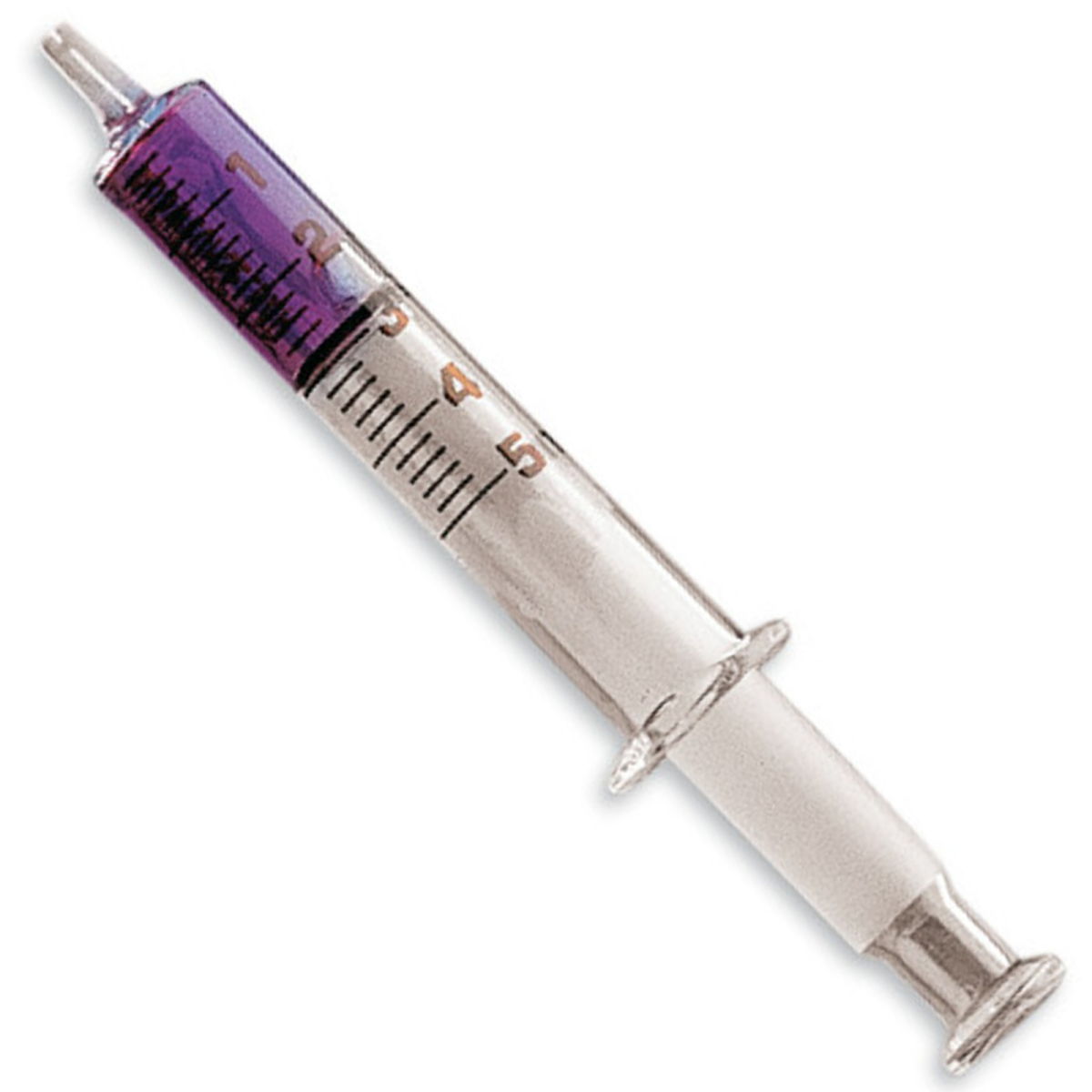 Glasspritze mit Luer Anschluss (Glas), 5 ml