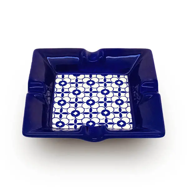 Arabesken-Aschenbecher aus Keramik - Rechteck