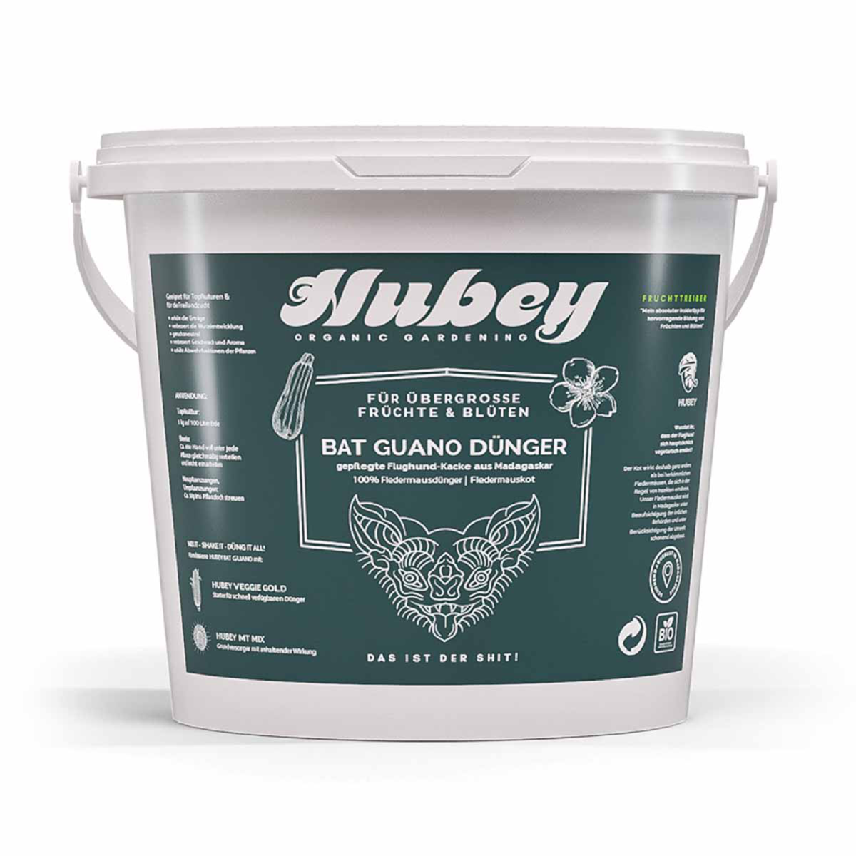 Hubey Bat‑Guano Pulver 1kg – 100 % Fledermausdünger