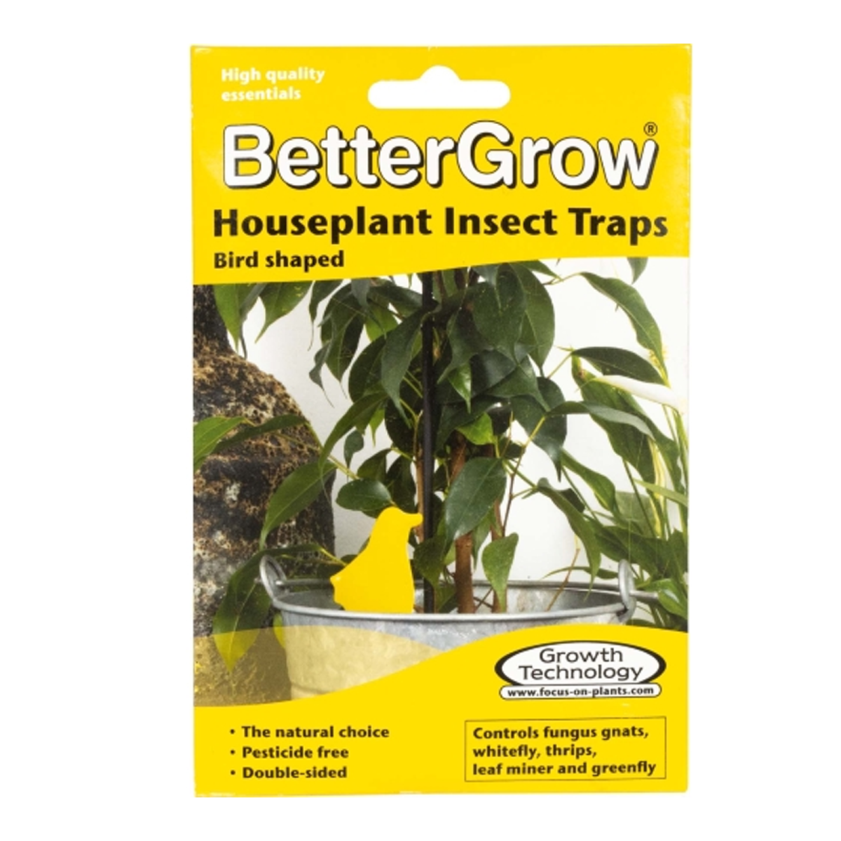 Bettergrow - Gelbtafeln 15er Set | Insektenfallen Hauspflanzen