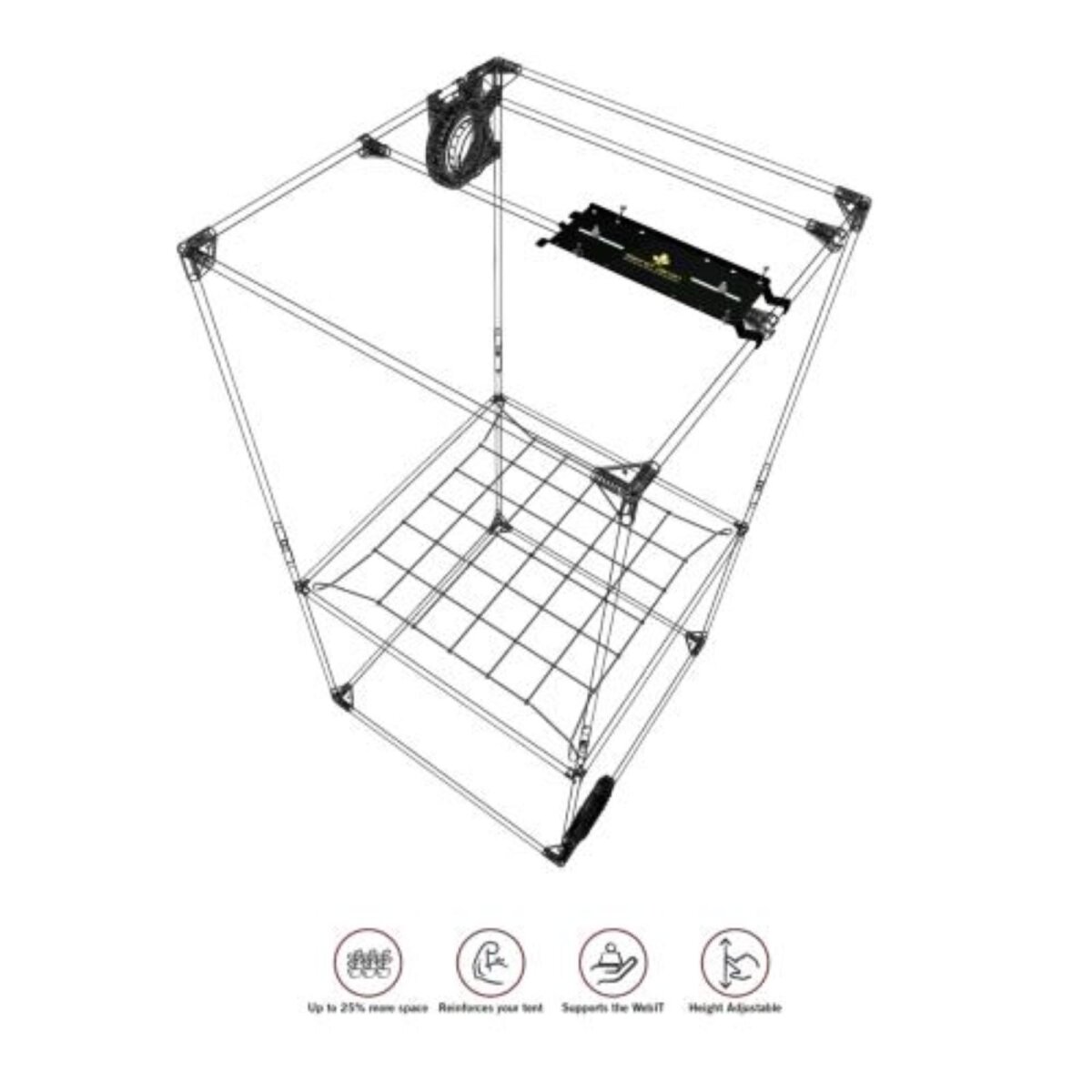 Secret Jardin Space Booster Kit Large – verstellbar Ø 16–19 mm