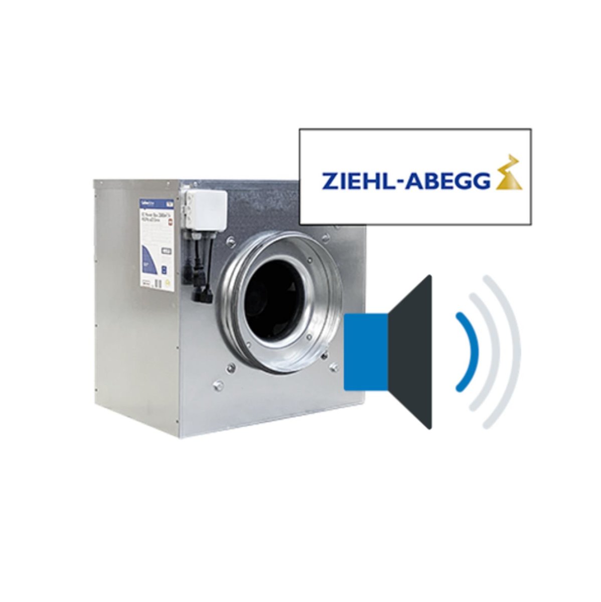 CarbonActiv Lüfter EC Ziehl-Abegg (ZA) Silent Box 11400m3/h 1600Pa ⌀500mm