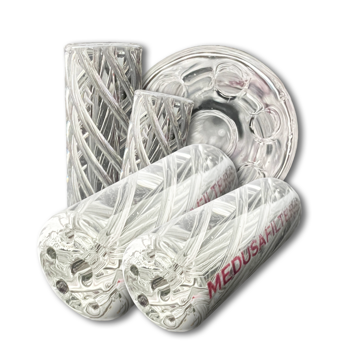 Medusa Filter - Twisted Glass Filter 8mm ⌀