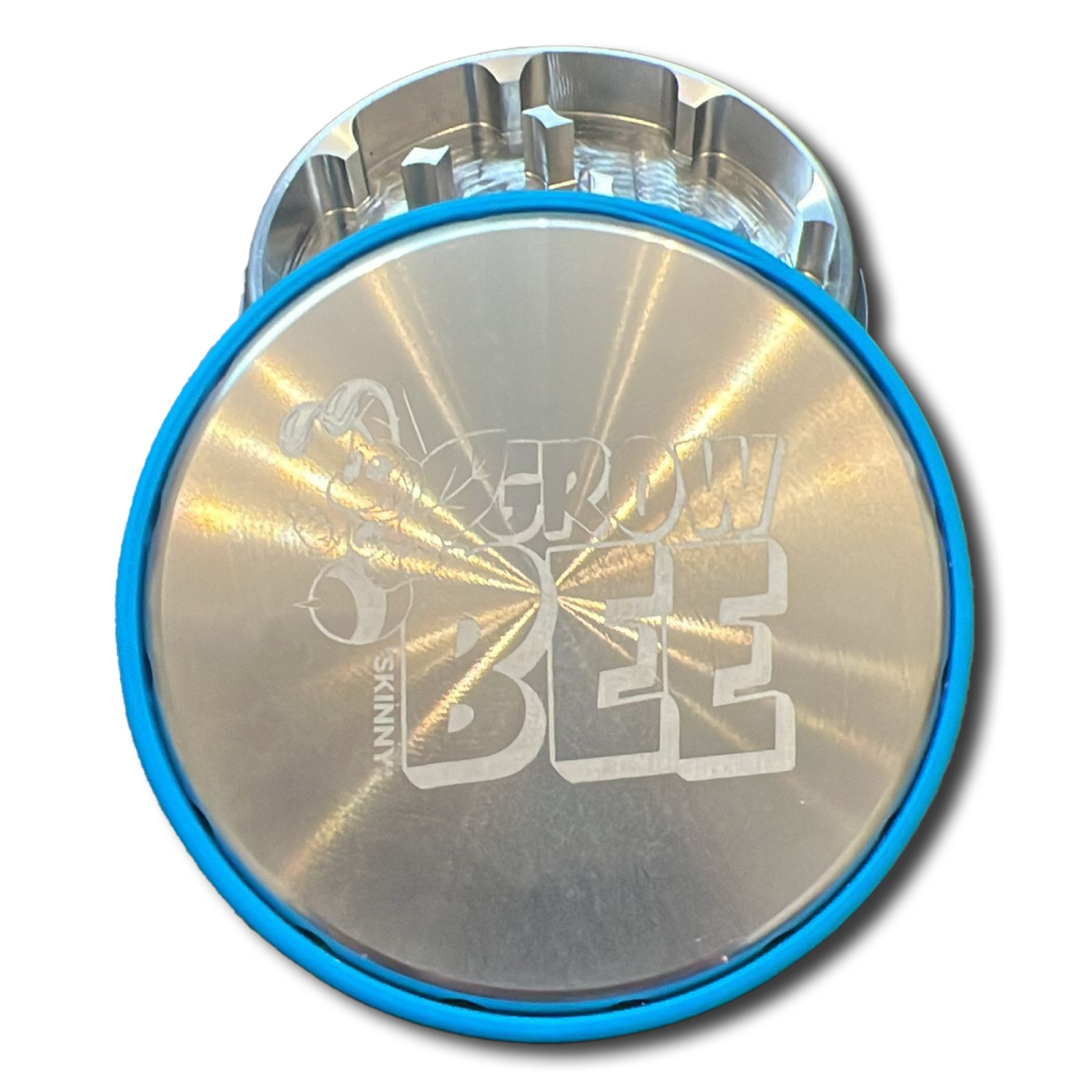 NV Grinder – 2-Piece Edelstahl Grinder Ø 63 mm - Growbee x Skinnywillswissen Edition