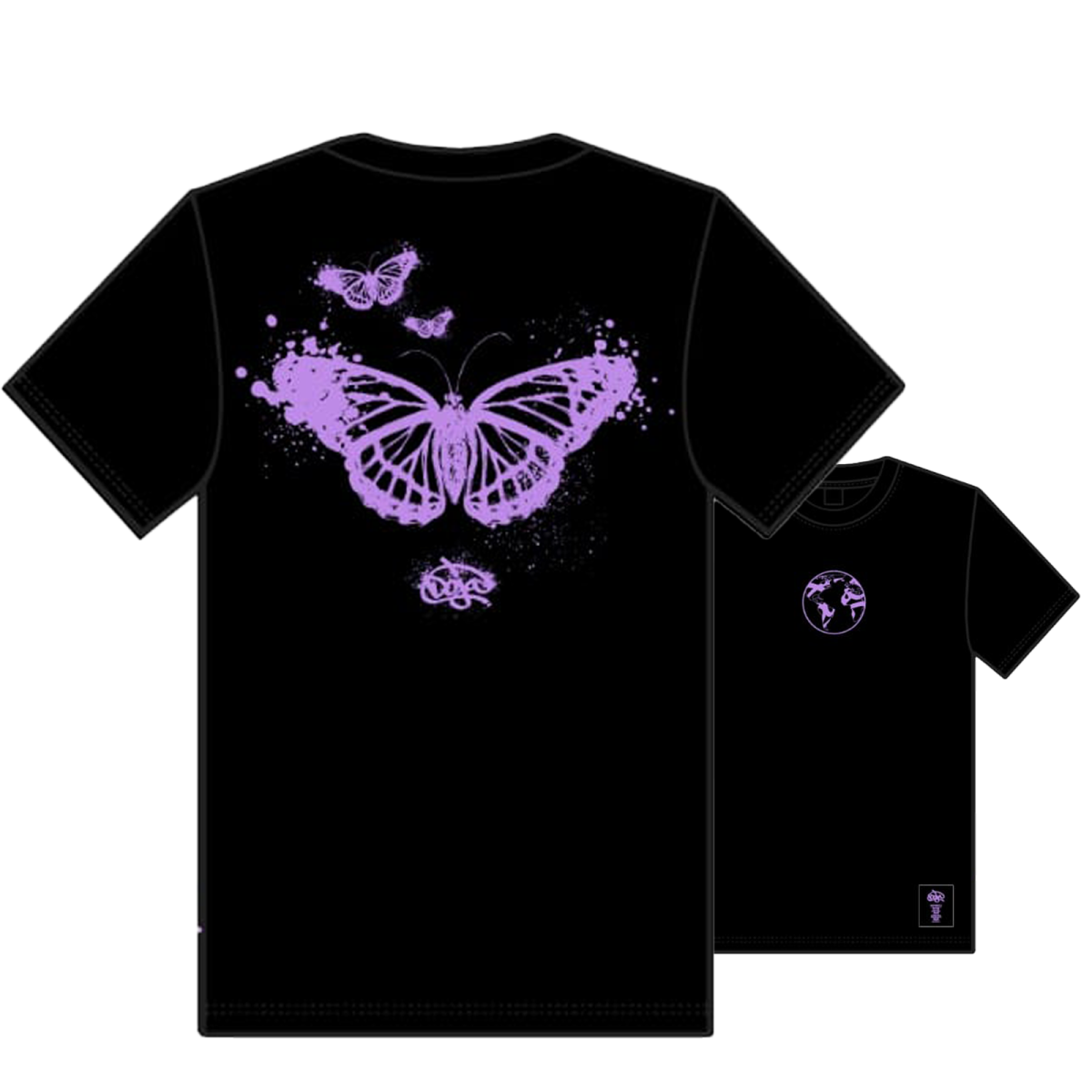 Doja - T-Shirt Butterfly - Purple