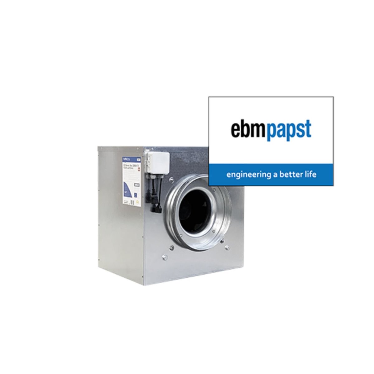 CarbonActiv Lüfter EC EBMPabst Silent Box HL 18000m3/h Ø N.W. 1800Pa
