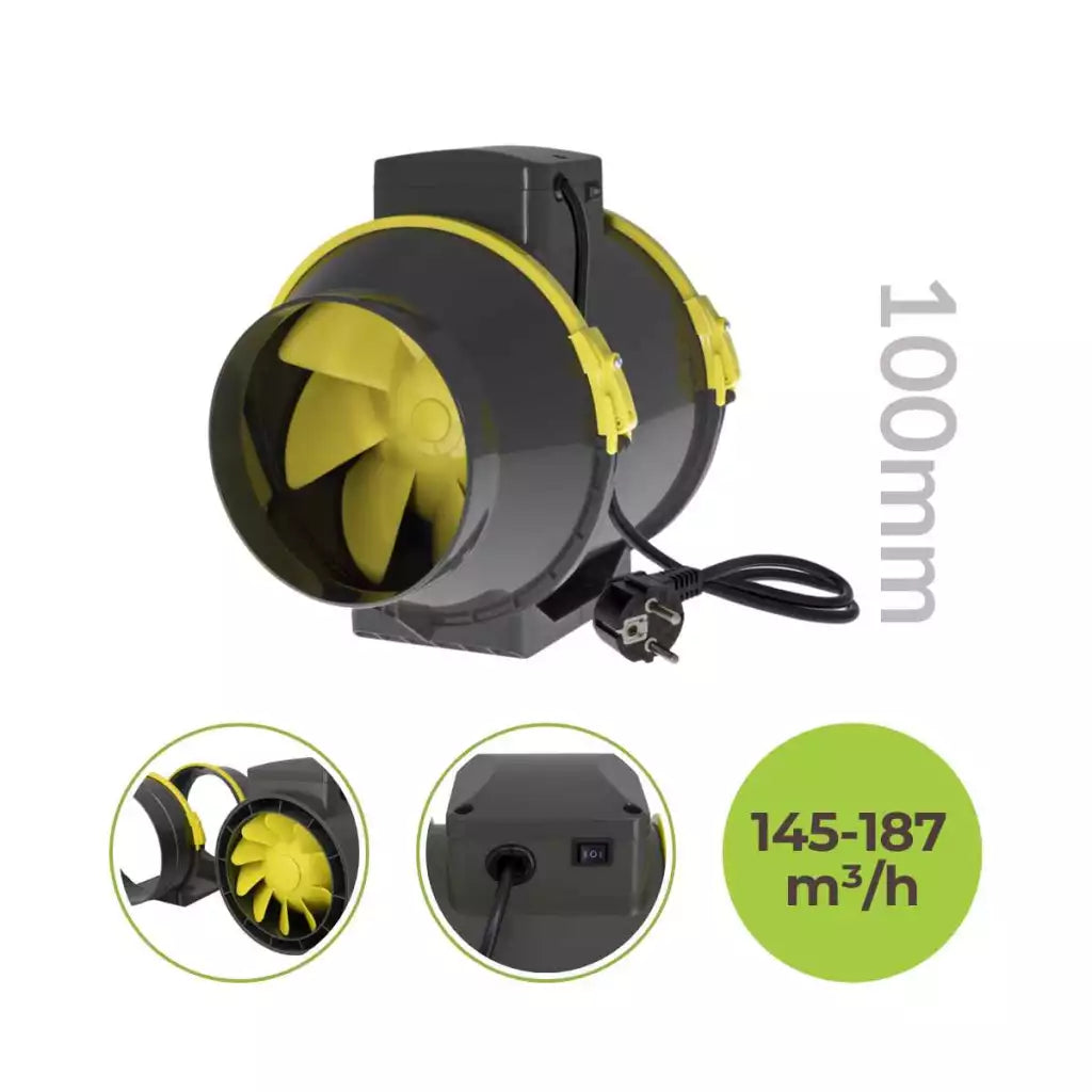 Lüfter Ø100mm 187 m³/h 2-stufig PROFAN TT Garden Highpro