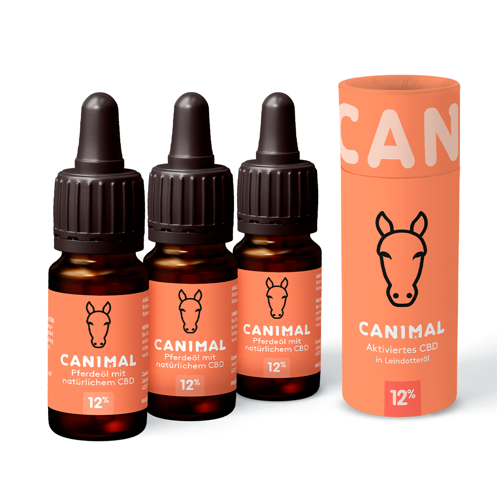 3x CBD Pferdeöl 12%
