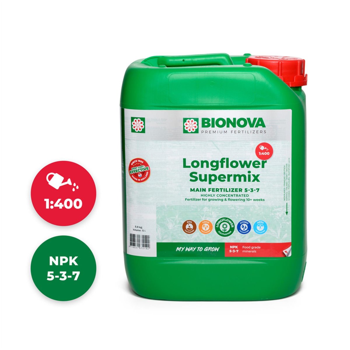 Bionova Longflower Supermix 5 Liter