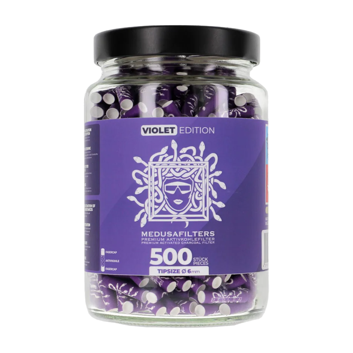 Medusa 500er Glas - Violett