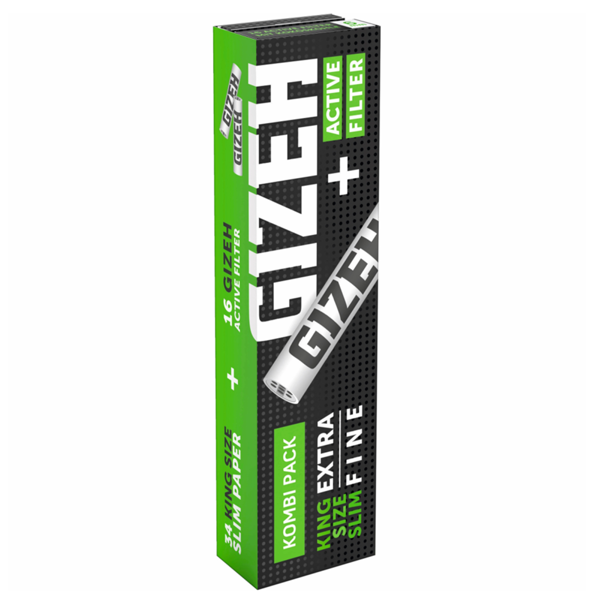GIZEH BLACK® King Size Slim + Active Filter