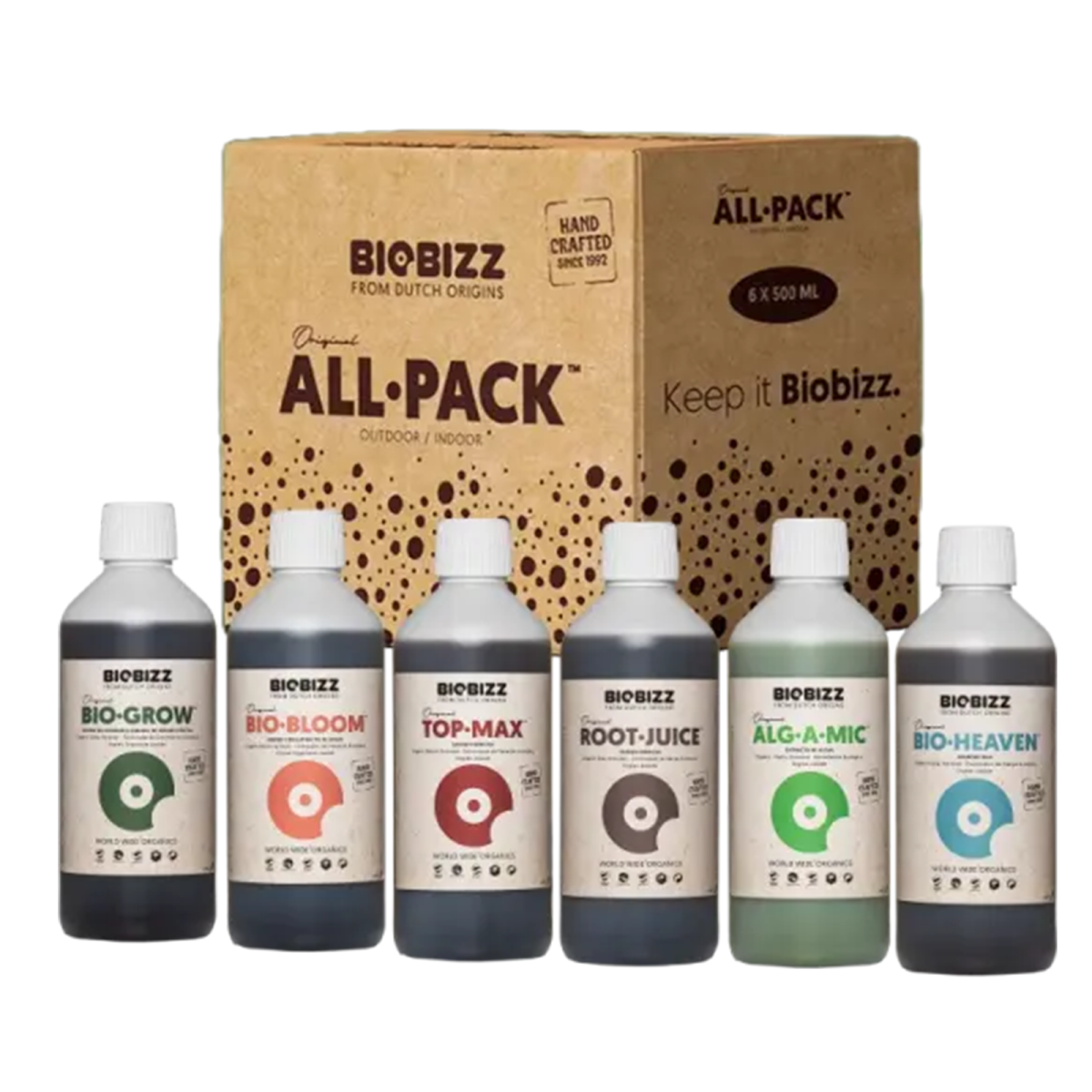 BioBizz All·Pack Indoor 500 ml – Komplett Bio-Düngerset
