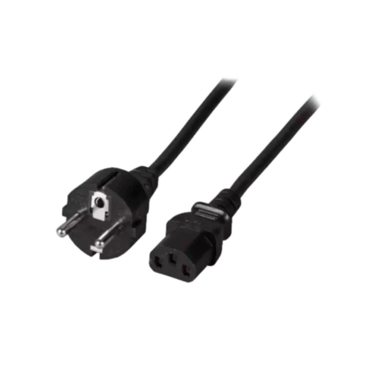 Euro-Schuko-Stecker Netzkabel für IEC C13 Stecker Anschlusskabel 1,8 m - 2 m