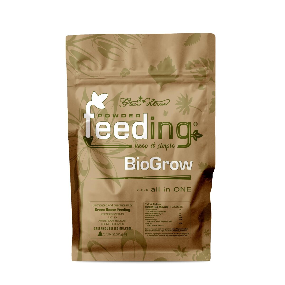 Green House Powder Feeding Bio Grow 25 KG