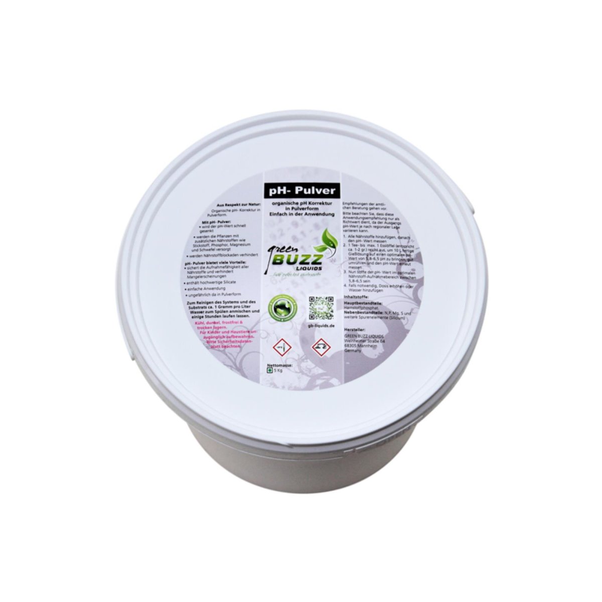 Green Buzz Liquids pH- Pulver 5 kg
