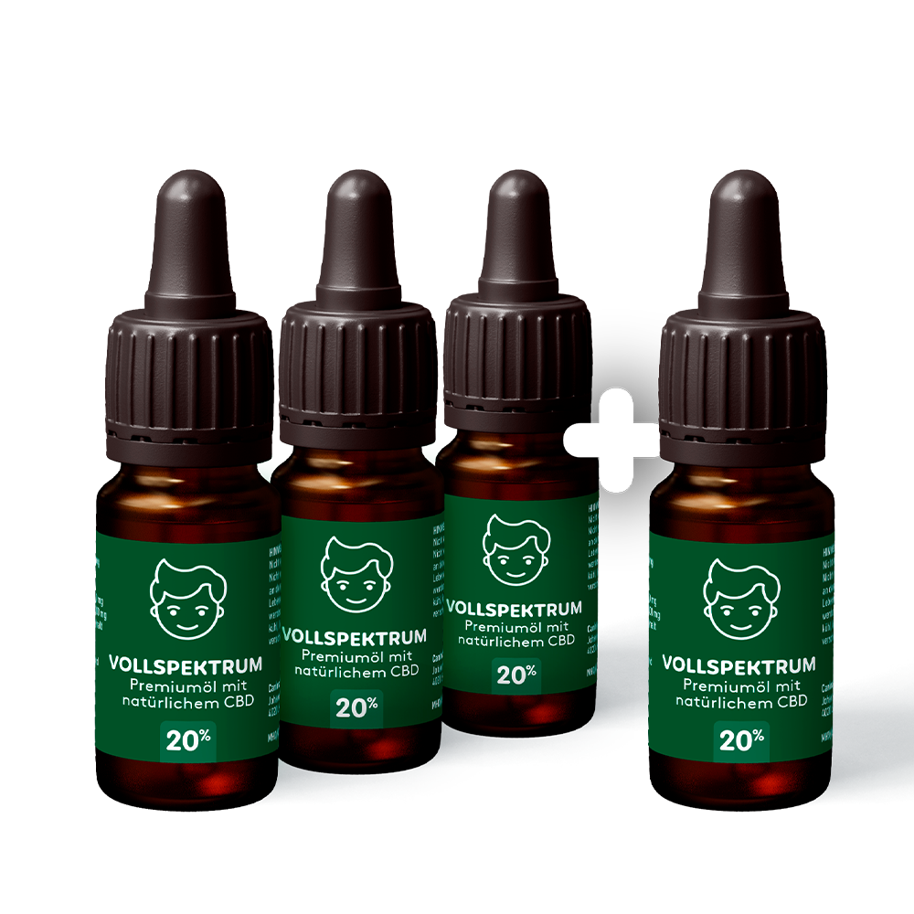 4x CBD Öl 20%: 4 zum Preis von 3!