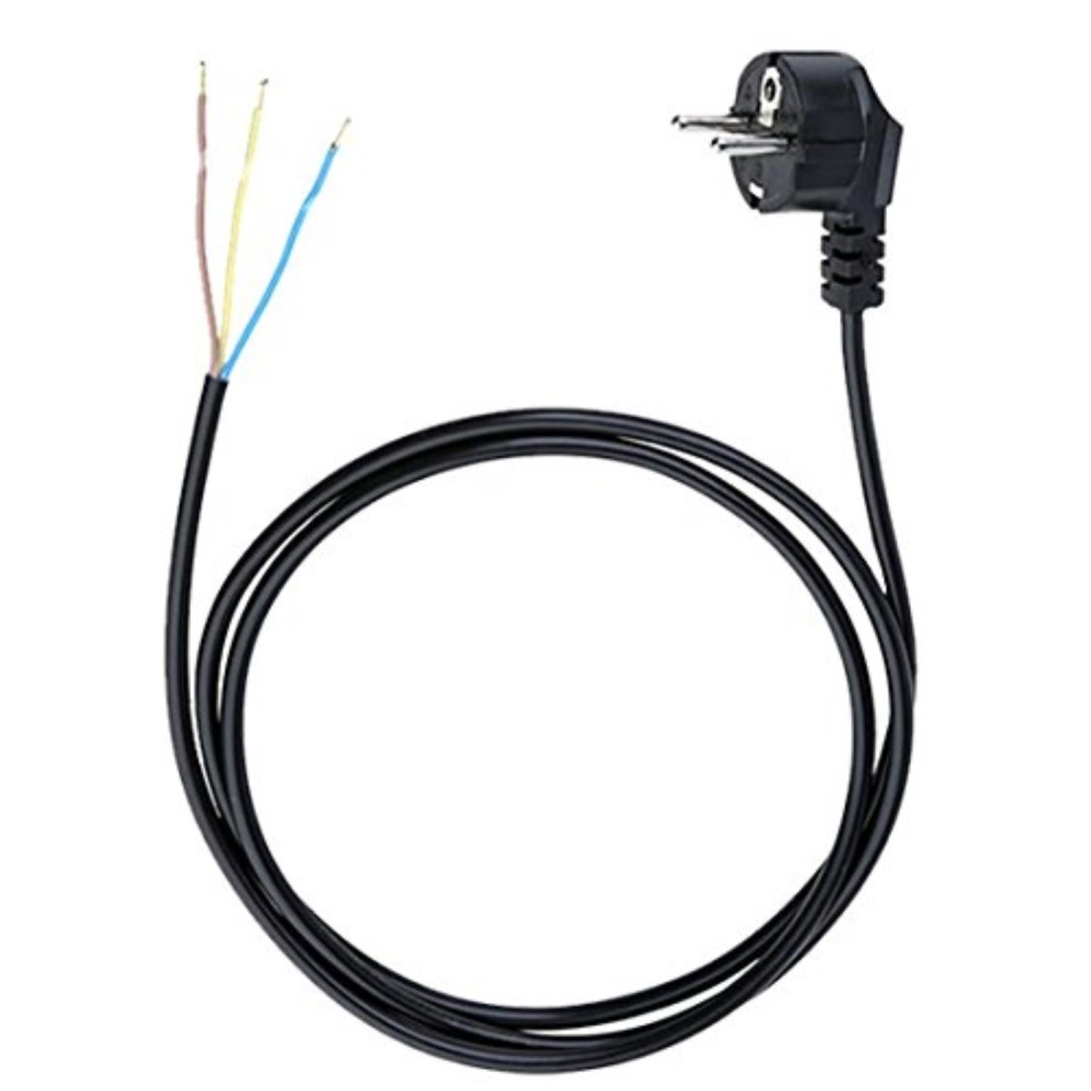 Netzkabel 3-Polig 3 x 1,5 mm2 1,5 Meter Schwarz