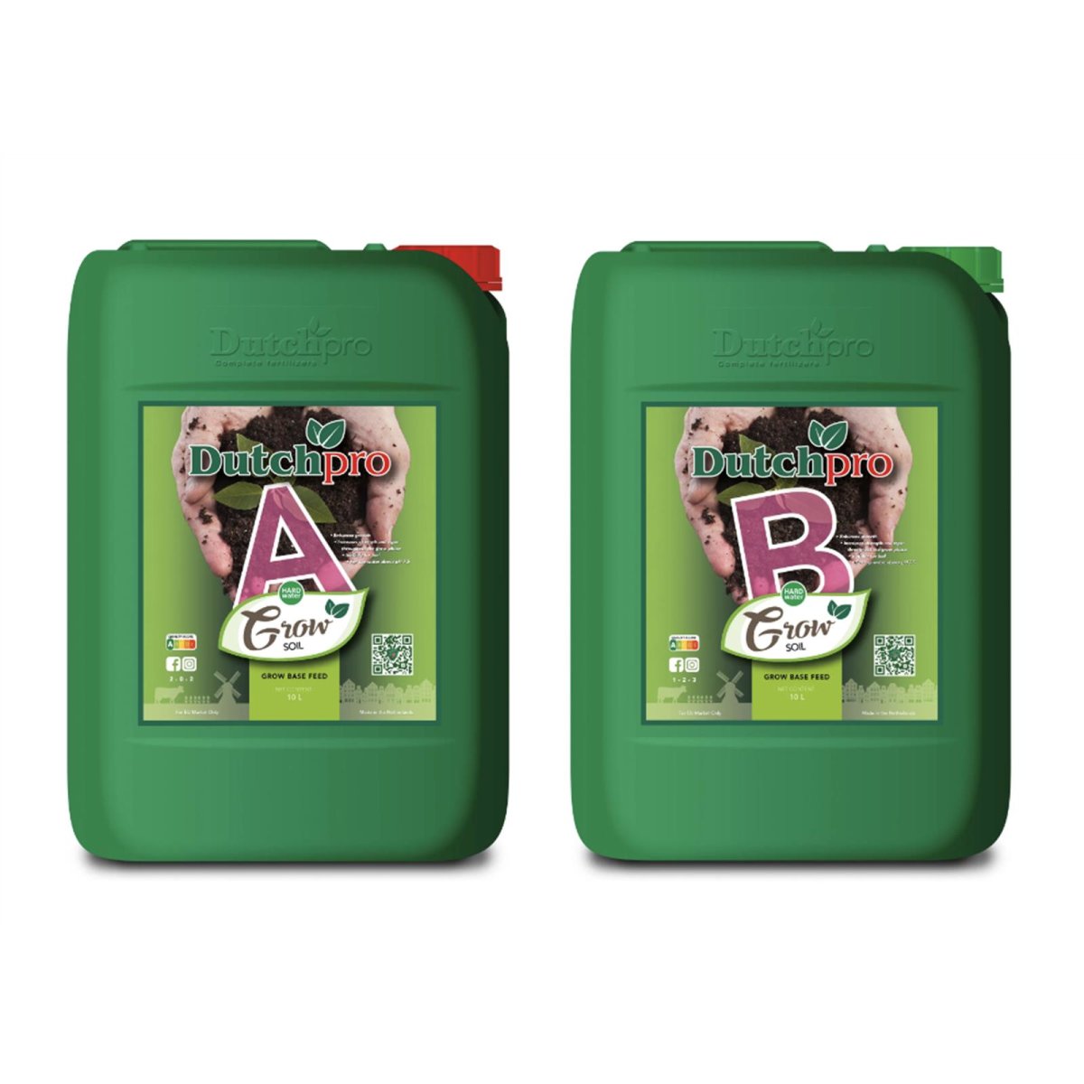 Dutchpro Grow A+B Soil hartes Wasser je 10 Liter