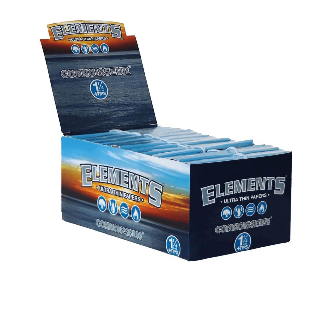 Elements Connoisseur 1 1/4 Papers mit Tips – 50 Leaves