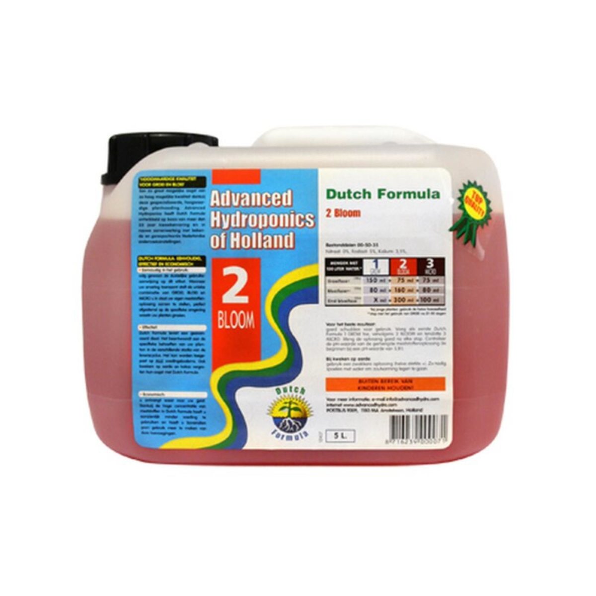 Advanced Hydroponics Dutch Formula Bloom 5 Liter