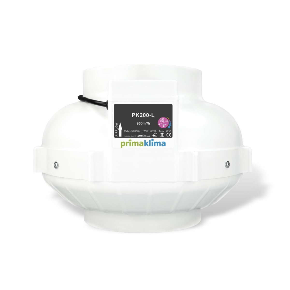 PrimaKlima PK200-L AC 950 m3/h 200 mm