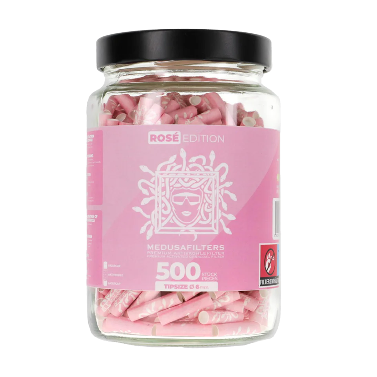 Medusa 500er Glas - Rose