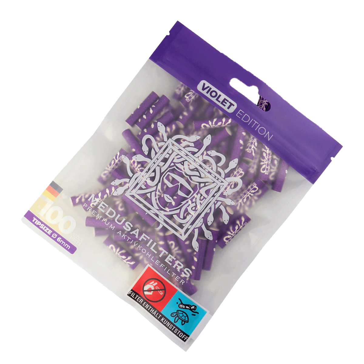Medusa Violett Aktivkohlefilter 100 Stk