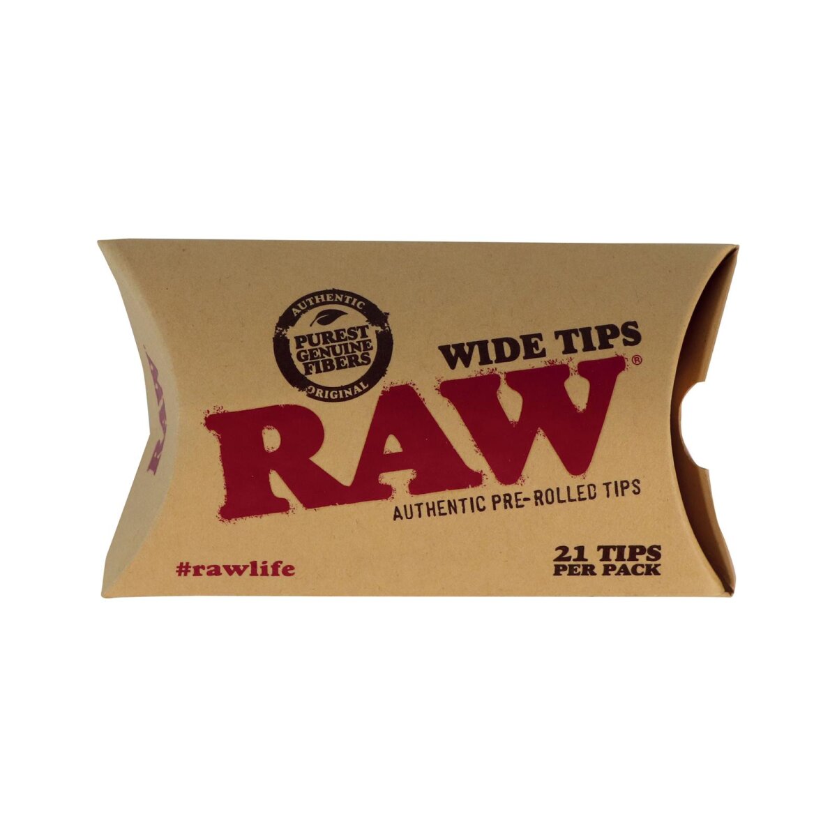 RAW Wide Pre-Rolled Tips – 21 vorgedrehte Filtertips