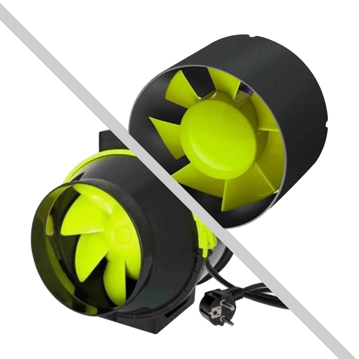 GHP Garden Highpro Abluft Komplettset 200 m³/h - 520 m³/h