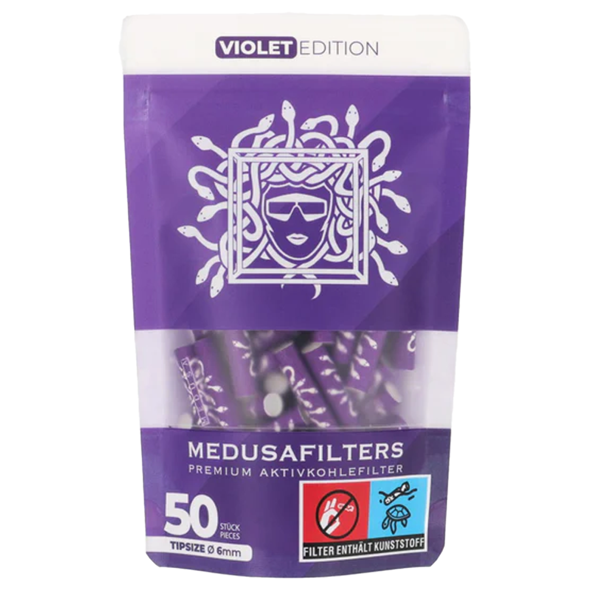 Medusa Violett Aktivkohlefilter 50 Stk
