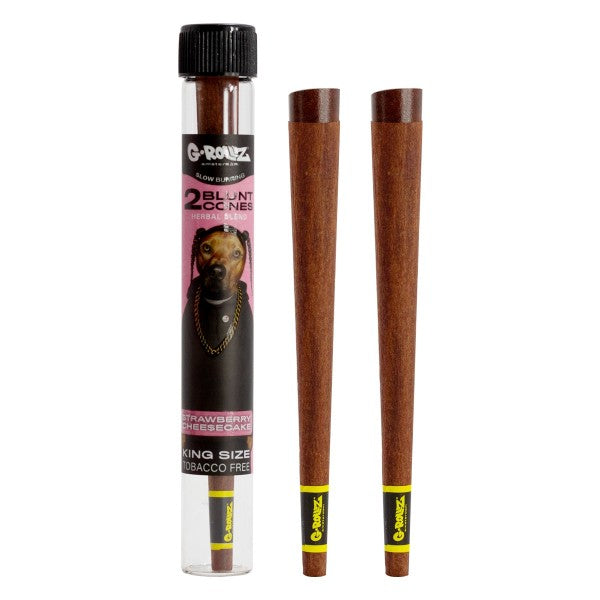G-Rollz | Terpene Infused Kräuter Blunt Cones 'Strawberry Chee$ecake'