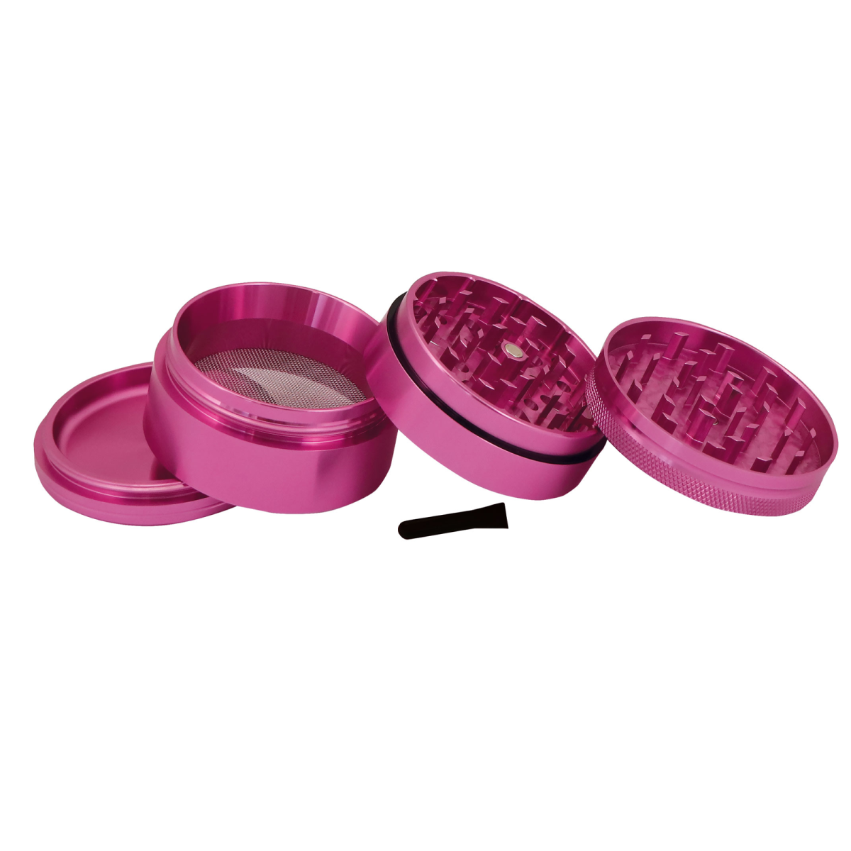 Elements Pink Grinder Aluminium 4‑Part – Medium (Ø 50 mm)