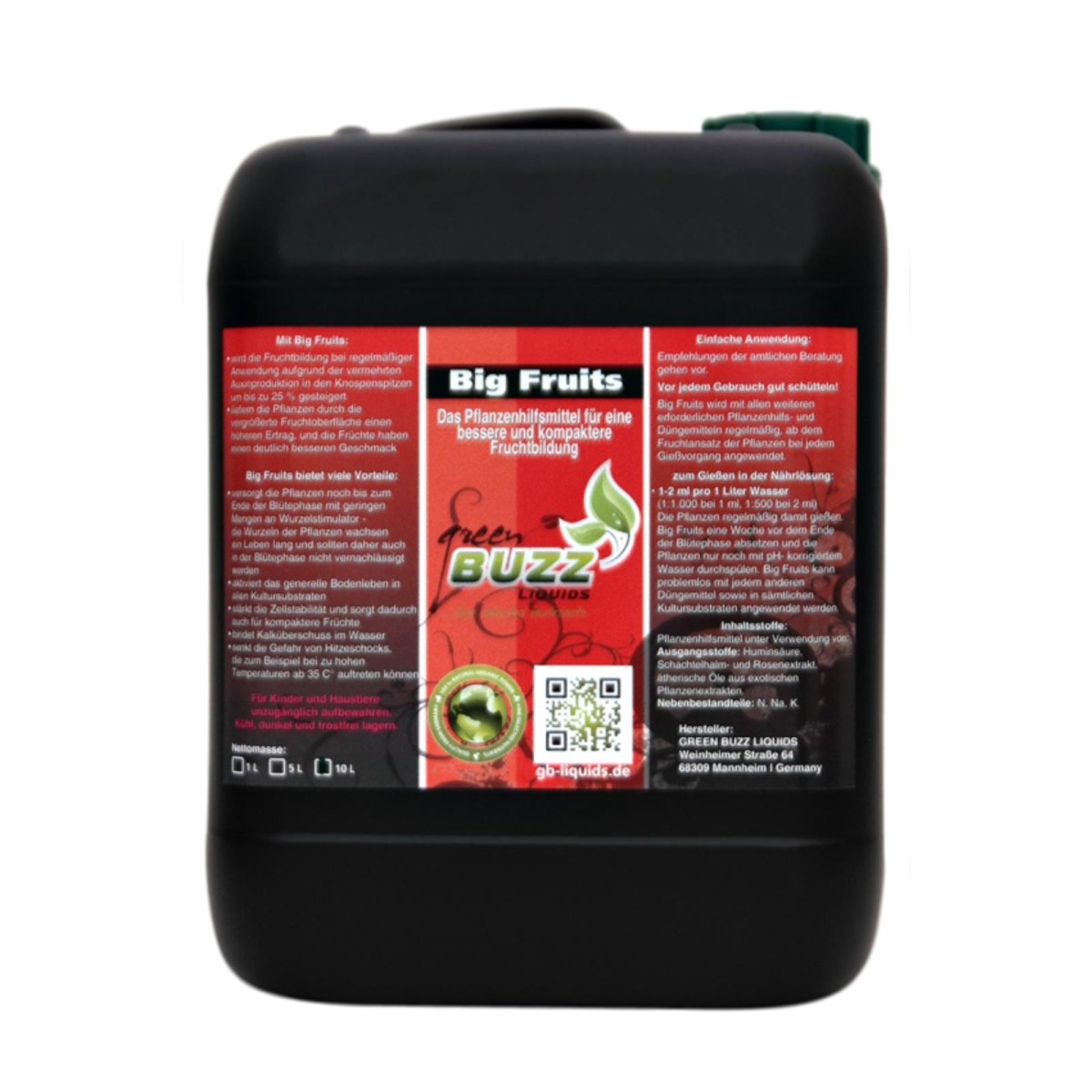 Green Buzz Liquids Big Fruits 10 Liter