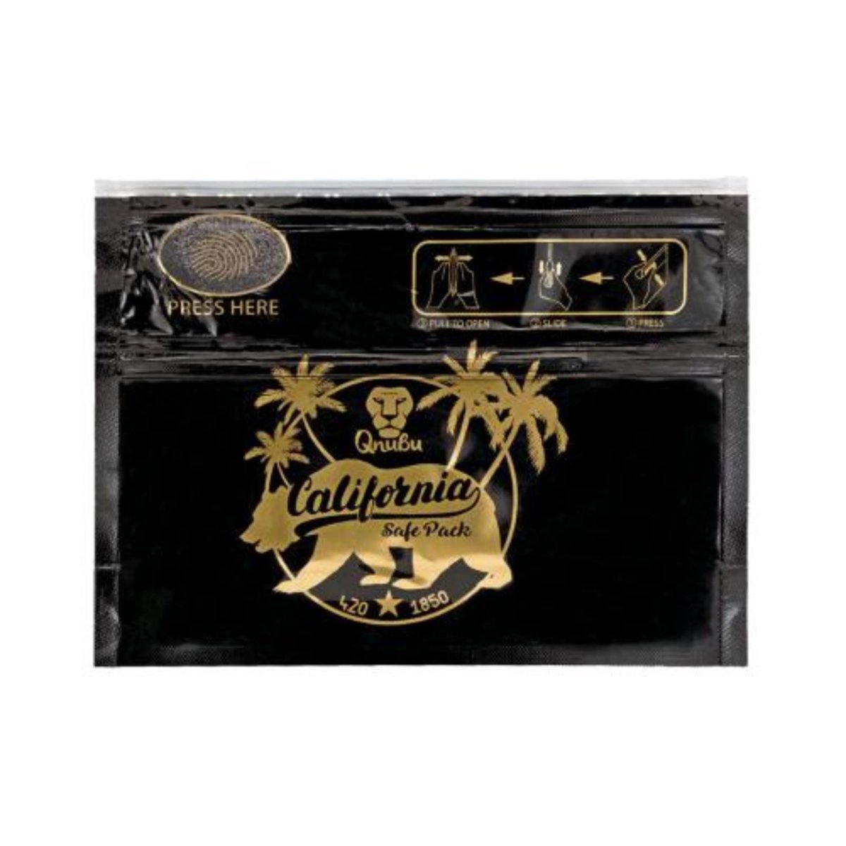 Press to Open" Qnubu California Beutel 15x20cm – Für sichere Pflanzenextraktion und -konservierung