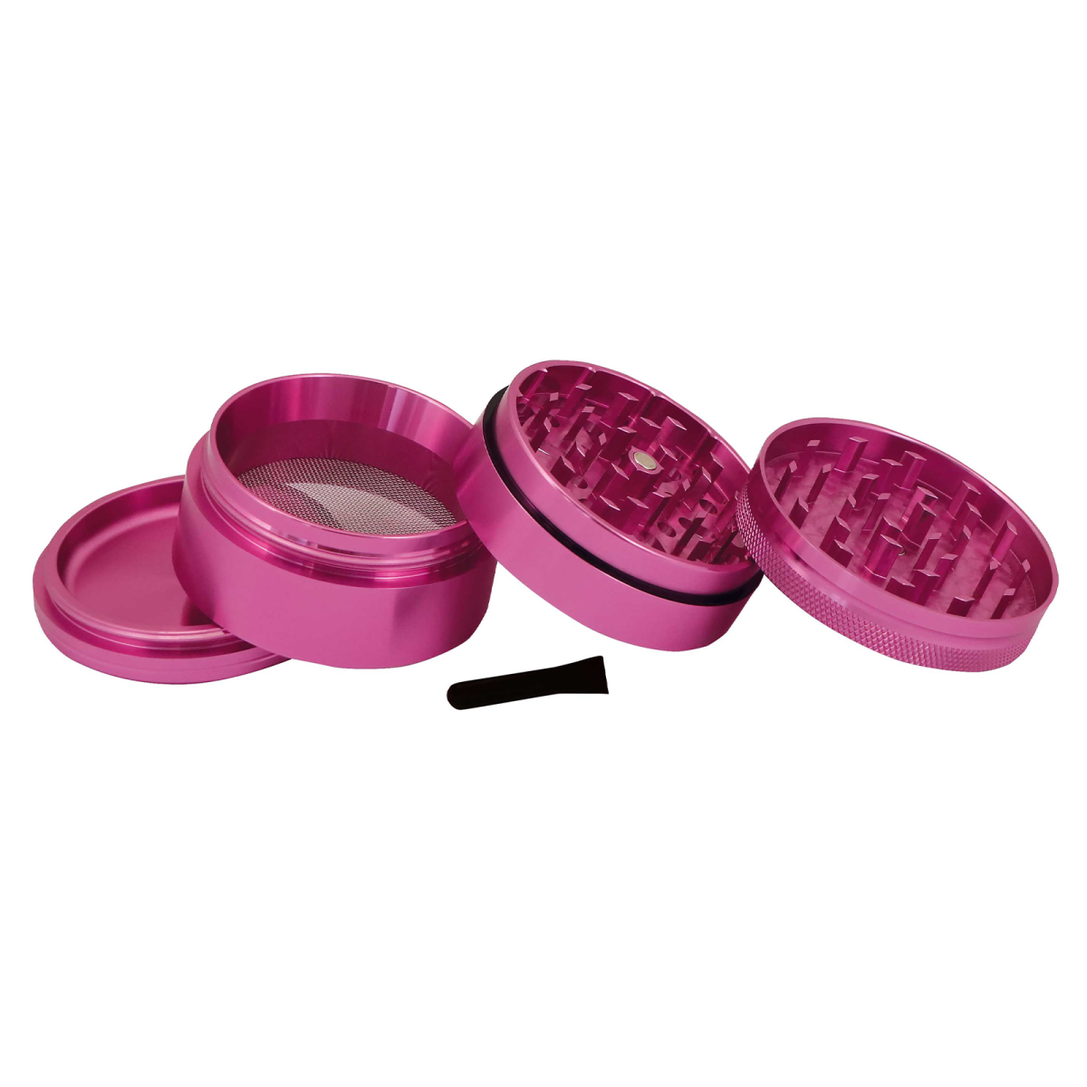 Elements Pink Grinder Aluminium 4‑Part – Large (Ø 61 mm)