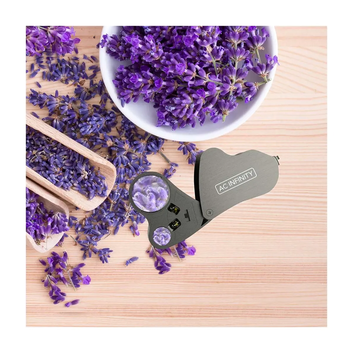 AC Infinity - Juwelierlupe Taschenlupe LED zwei Linsen