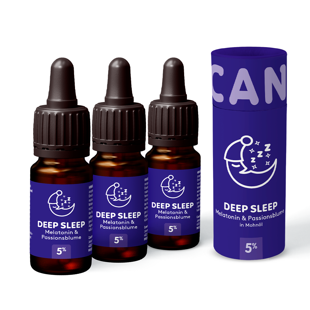 3x CBD Schlaföl DEEP SLEEP 5%