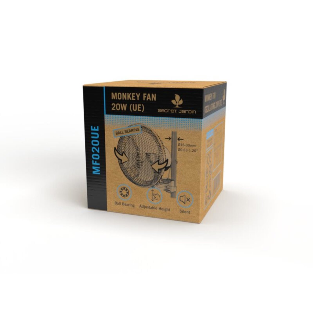 Secret Jardin Monkey Fan Oscillating 17 cm 20W Ball Bearing