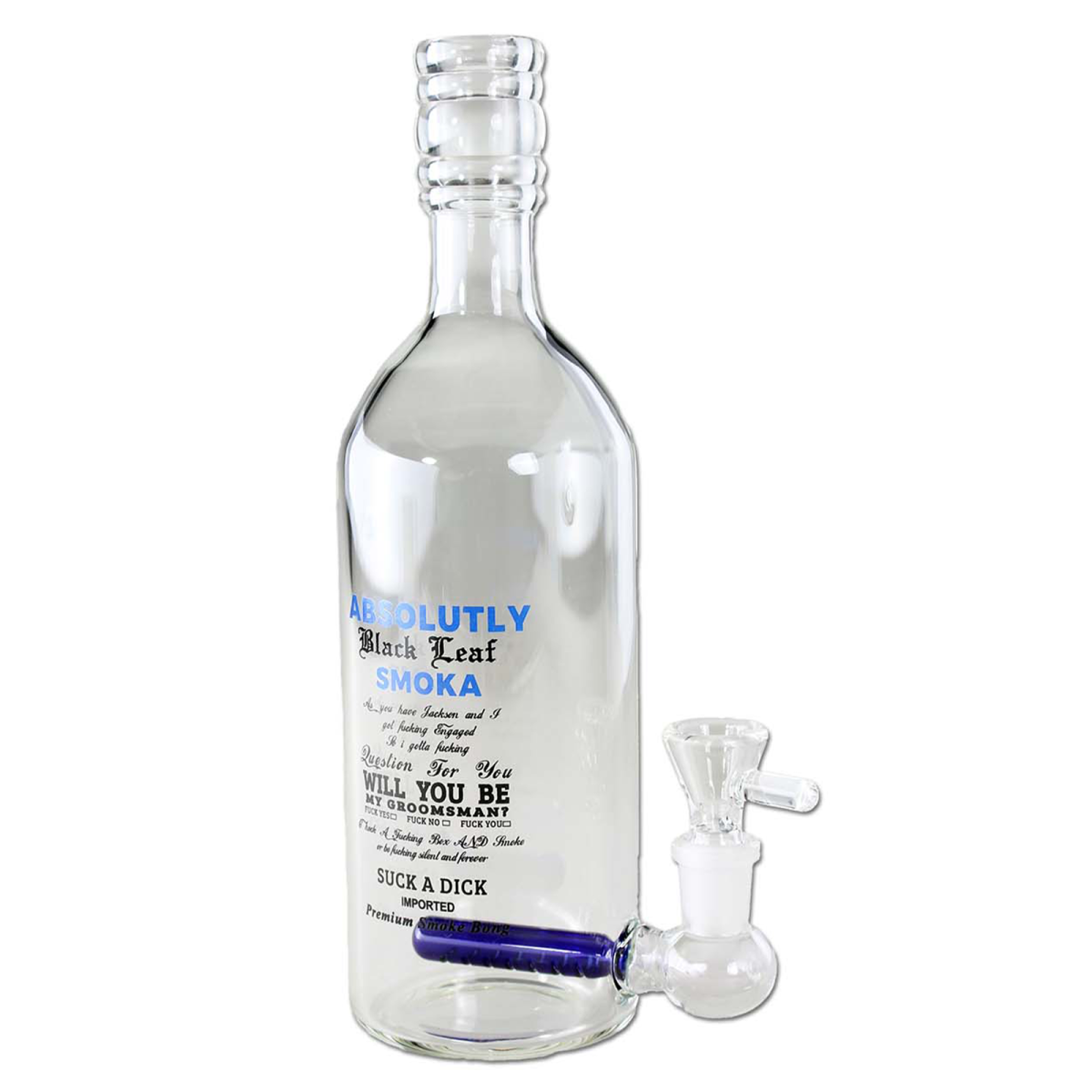 Flaschenbong WODKA mit Diffusor