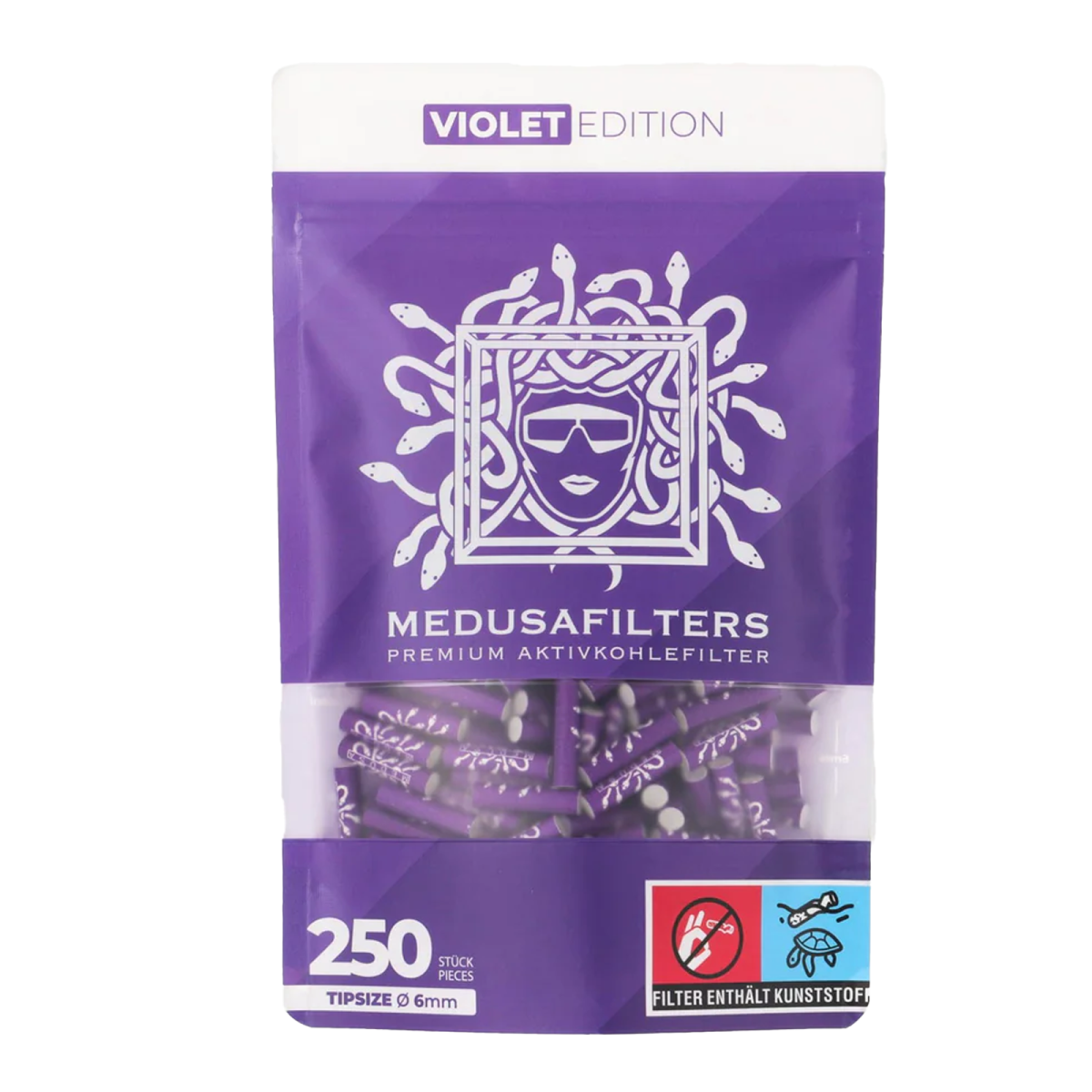 Medusa Violett Aktivkohlefilter 250 Stk